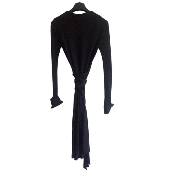 Dvf Diane Von Furstenberg Vintage Iconic Jeanne Original Wrap Dress Black 0 - Picture 5 of 8